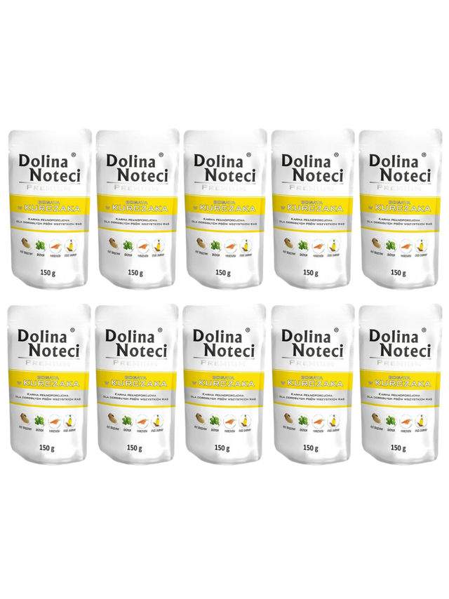 Dolina Noteci PREMIUM bogata w kurczaka 10x150g