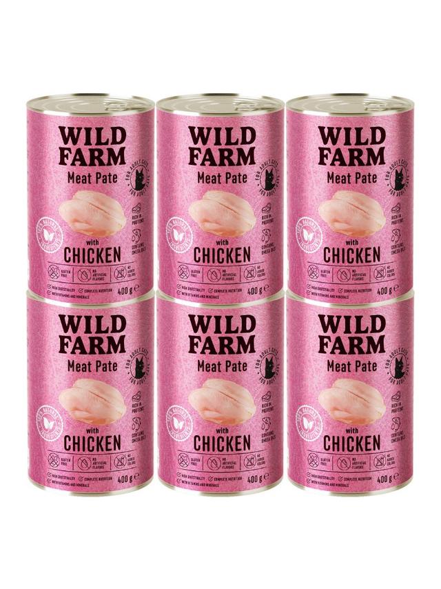 WILD FARM Pate with Chicken 6x400g - bezglutenowa karma dla kota