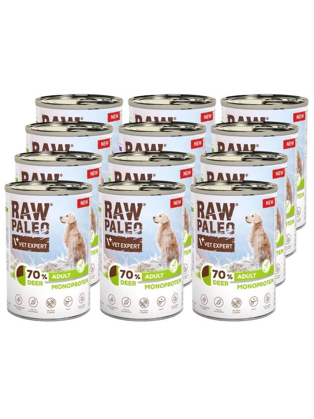 Vetexpert Raw Paleo Monoprotein Adult Deer 12x400g