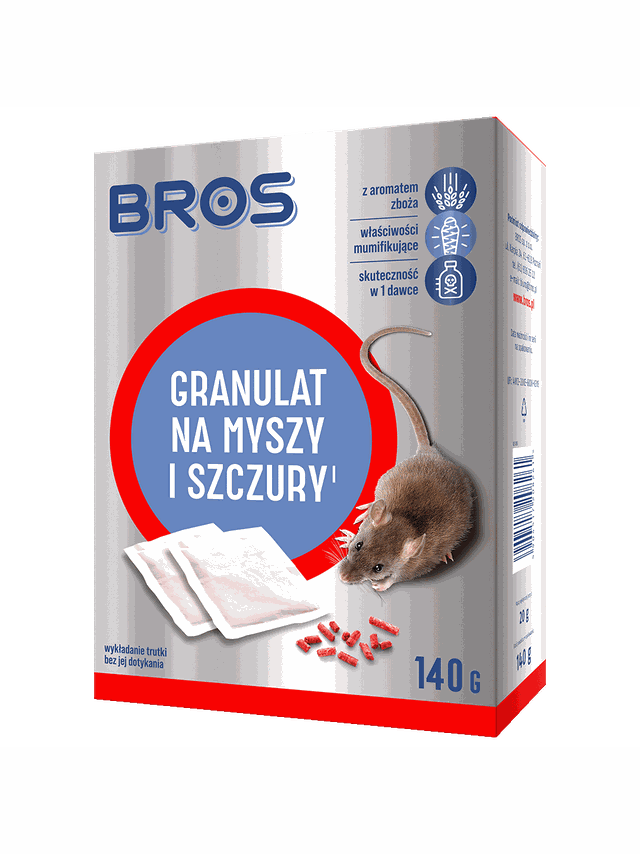 BROS - granulat na myszy i szczury 140g