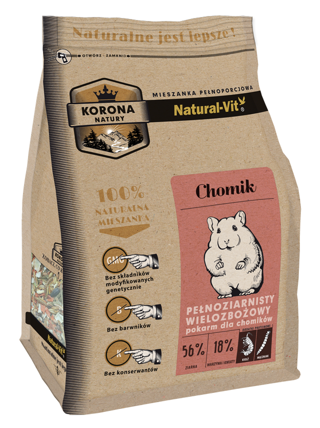 KORONA NATURY Natural-Vit pokarm dla chomika 1,6kg