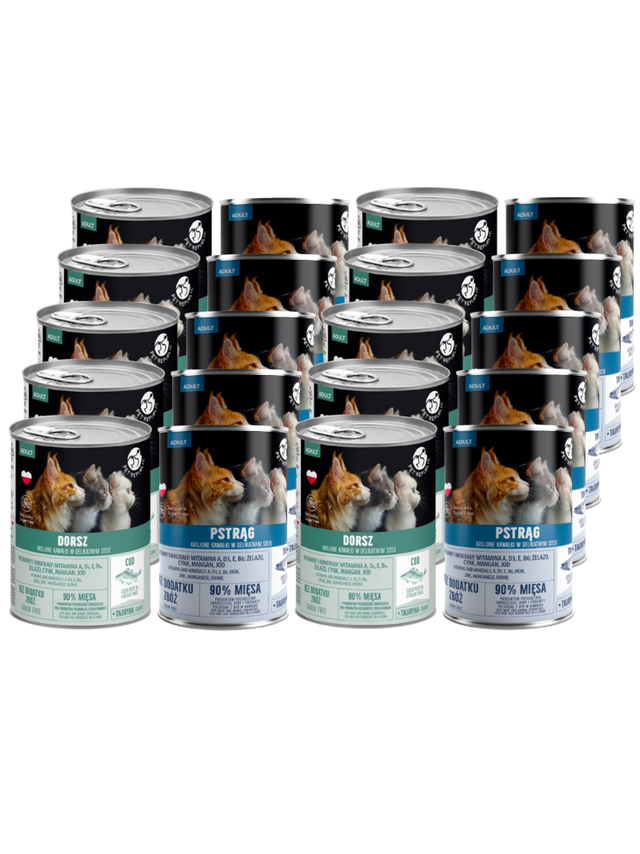 PetRepublic kawałki w sosie Mix Rybny 20x400g dla kota