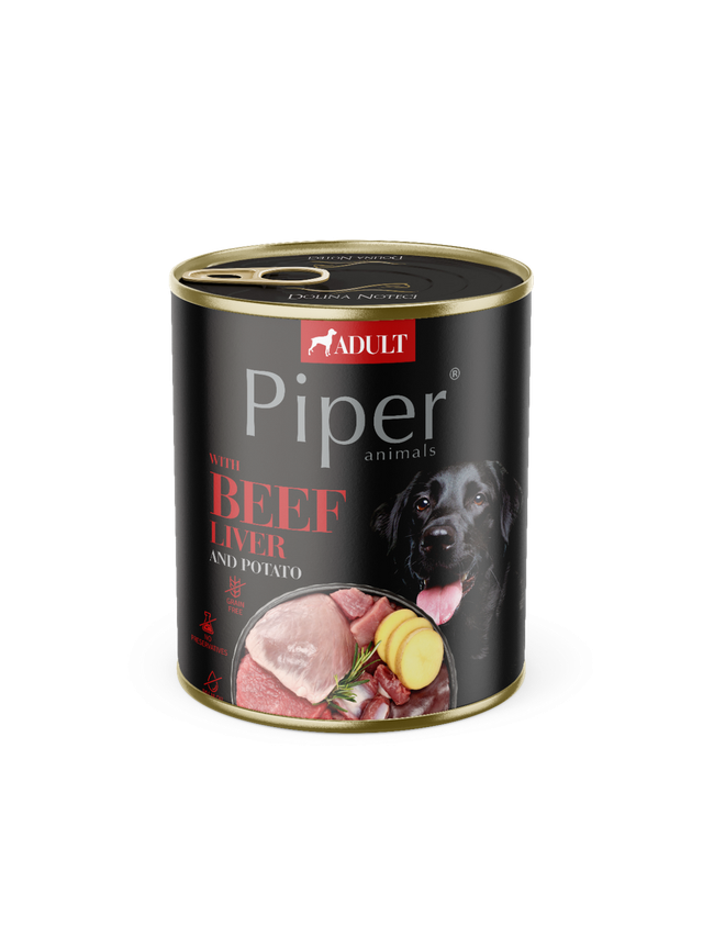 DOLINA NOTECI Piper dla psa z wątróbką wołową i ziemniakami 800g