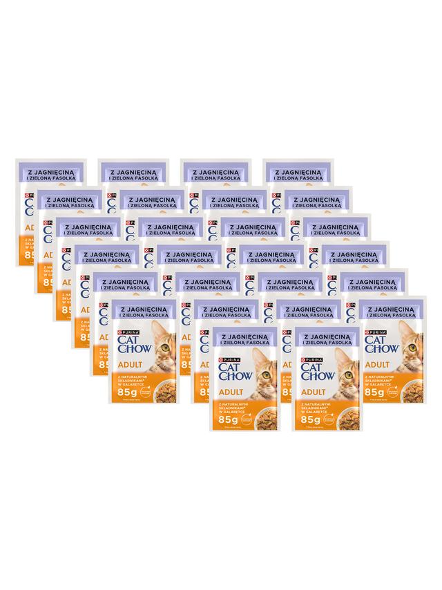 PURINA Cat Chow Adult Karma dla kotów z jagnięciną i zieloną fasolką w galaretce 26x85g