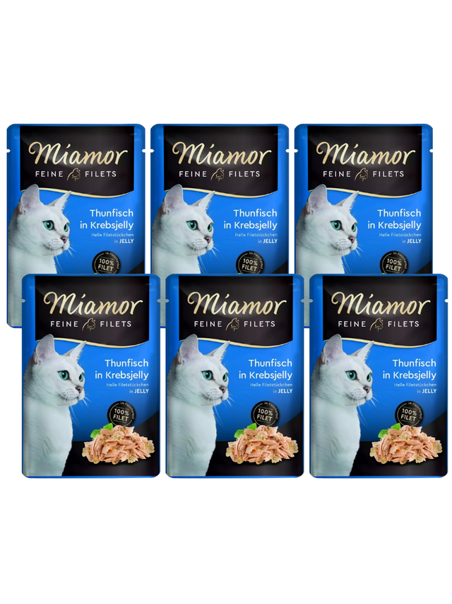 Miamor Feine Filets - mokra karma dla kota tuńczyk w galarecie z kraba 6x100g