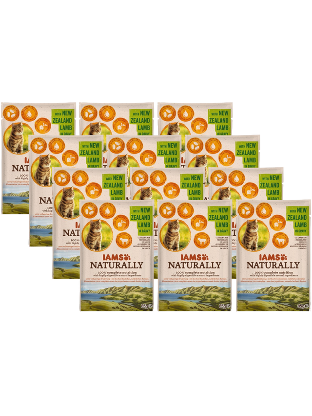 IAMS - Naturally z Jagnięciną nowozelandzką w sosie 12x85g