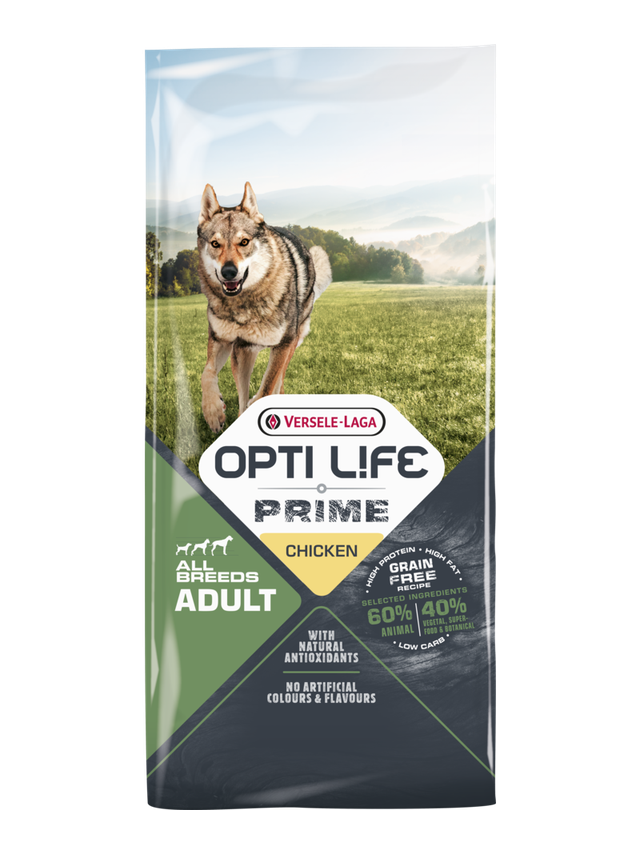 VERSELE-LAGA Opti Life Prime Adult Chicken 12,5kg - karma bezzbożowa dla dla dorosłych psów z kurczakiem
