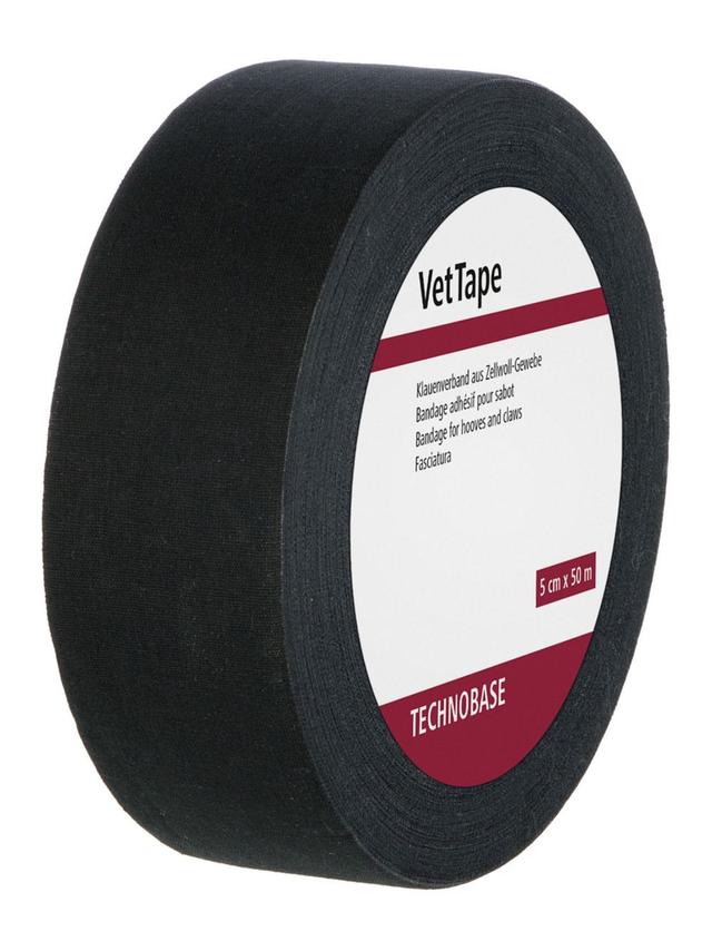 Kerbl Bandaż do racic VetTape, samoprzylepny, 50 m x 50 mm, czarny