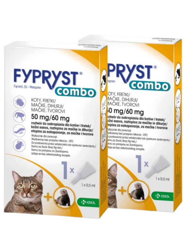 KRKA Fypryst Combo Kot 50mg-60mg/0,5ml 2szt