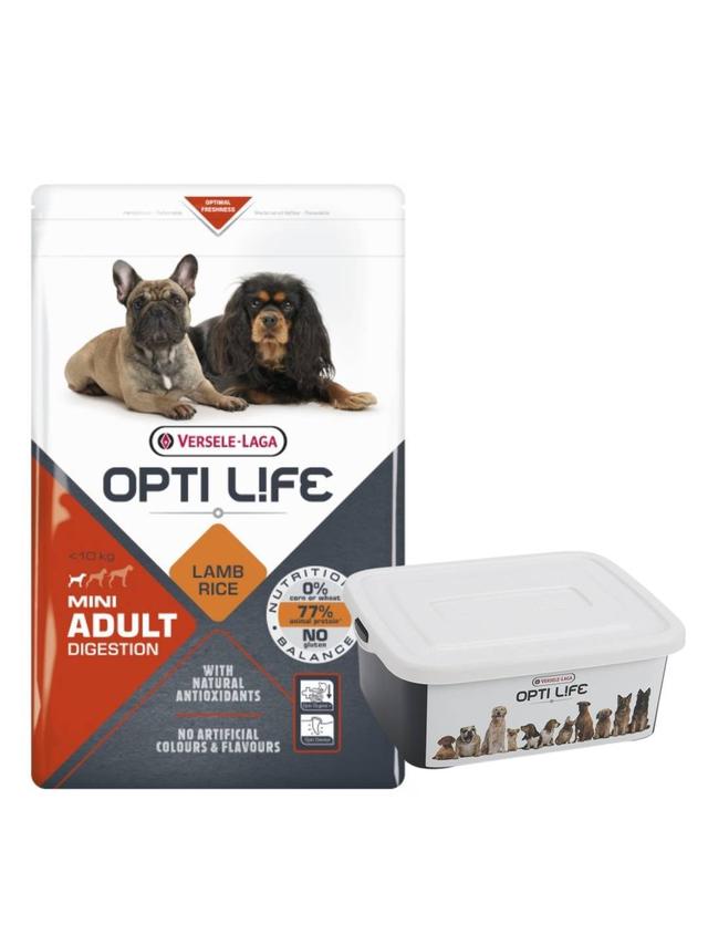 VERSELE-LAGA Opti Life Adult Digestion Mini 2,5kg + Versele Laga Optilife Handy Box-pudełko GRATIS!