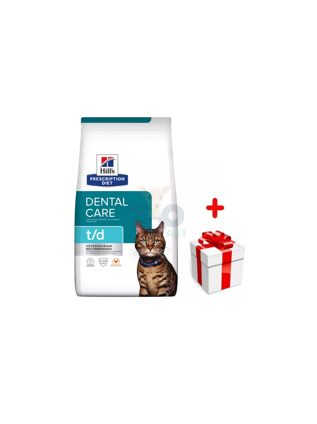 HILL'S PD Prescription Diet Feline t/d 1,5kg + niespodzianka dla kota GRATIS!
