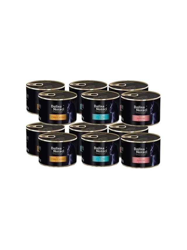 DOLINA NOTECI Premium dla kota filet Mix Smaków 12x185g