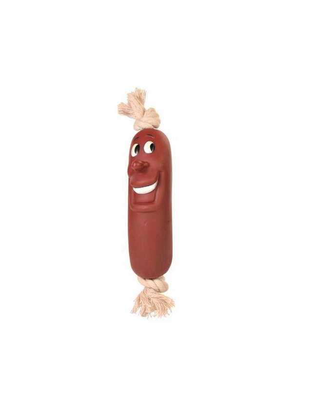 TRIXIE Kiełbasa winylowa na sznurku 11cm