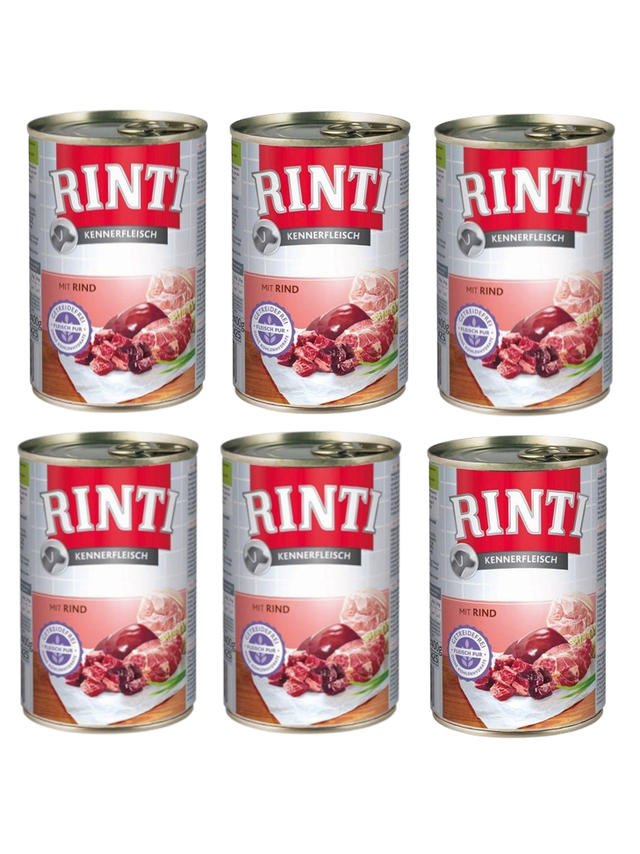 Rinti Kennerfleisch Rind karma mokra dla psa - wołowina 24x400g