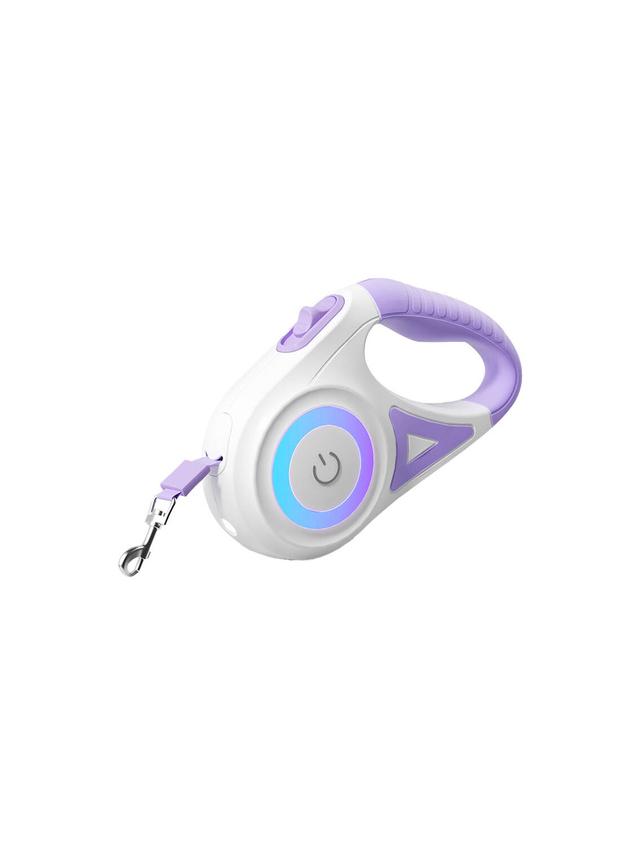 Smycz automatyczna LED Rojeco 5m (fioletowa)
