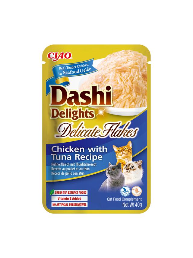 INABA Dashi Delights Delicate Flakes Chicken with Tuna Recipe 40g