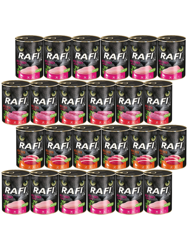DOLINA NOTECI RAFI Cat Adult Mix smaków 24x400g
