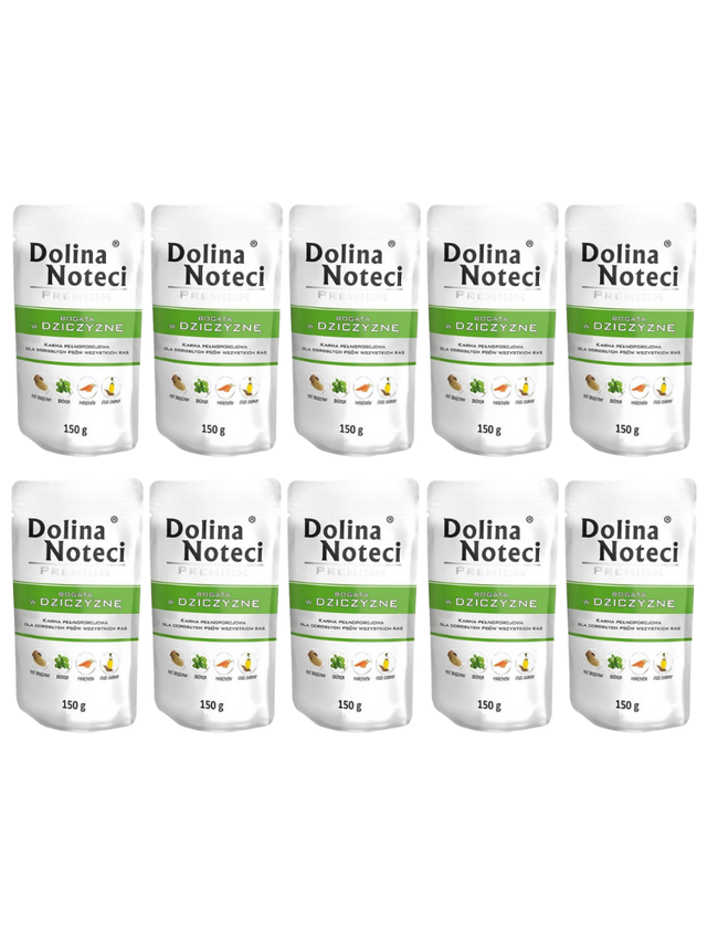 Dolina Noteci PREMIUM bogata w dziczyznę 10x150g
