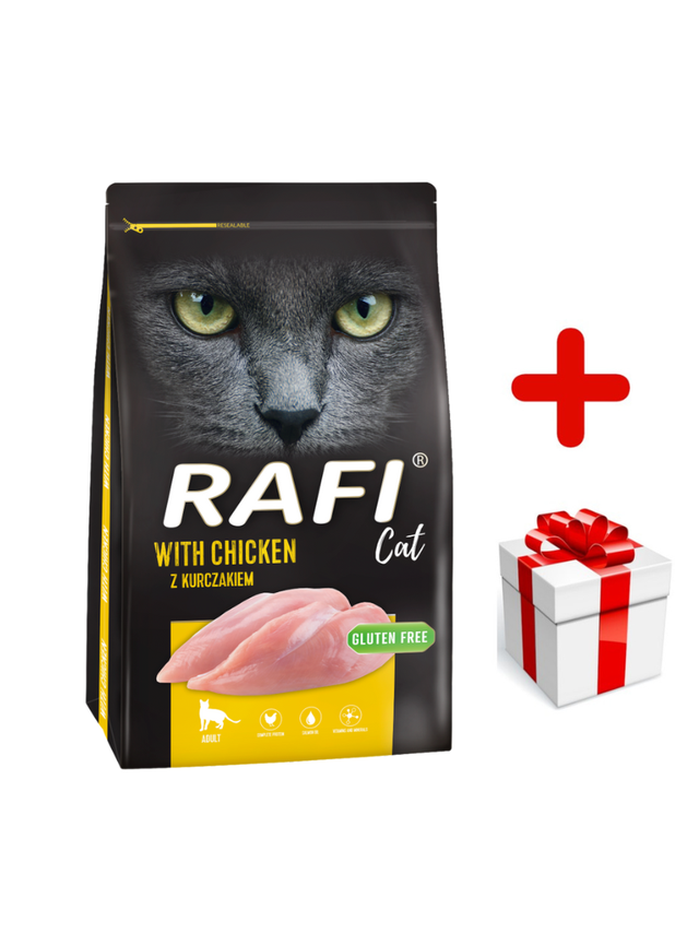 DOLINA NOTECI Rafi Cat karma sucha dla kota z kurczakiem 7kg + niespodzianka dla kota GRATIS!