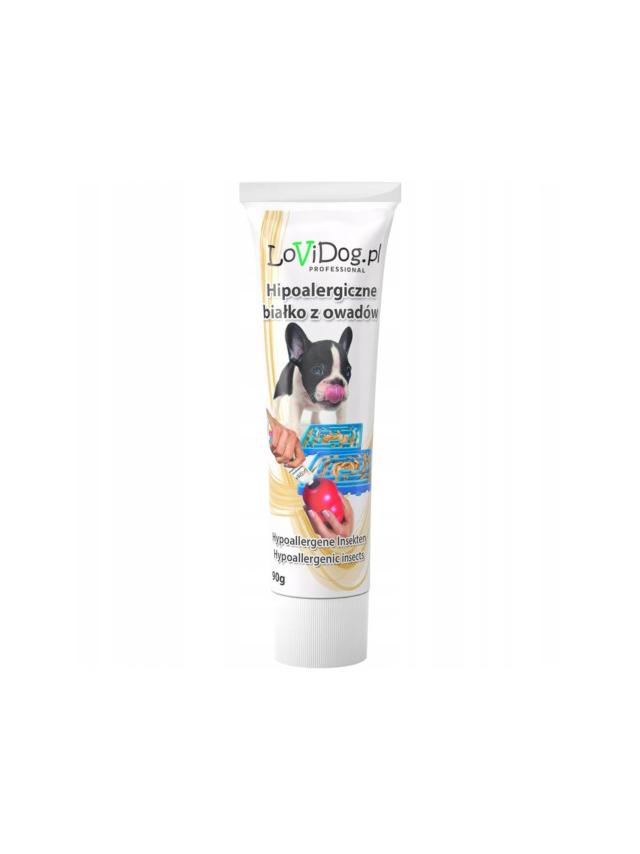 Lovi Dog Premium Snack Pate With Insect Proteins - pasztet dla psa w tubce, z wątróbką, białkiem owadów i witaminami 90g