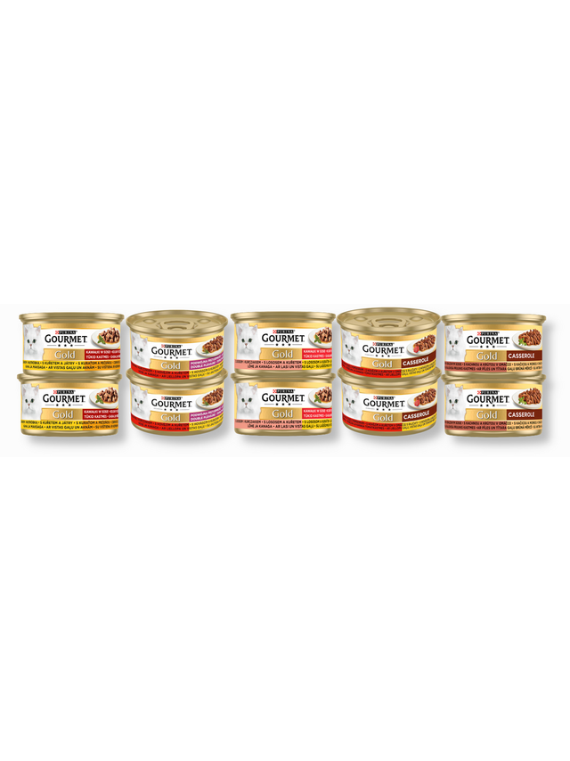 Purina Gourmet Gold w sosie mix 5 smaków 15x85g