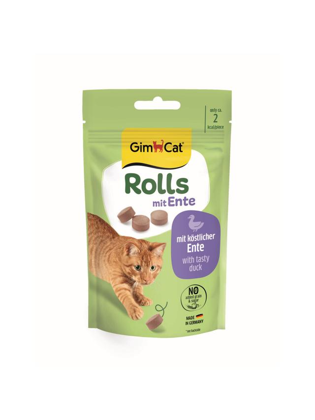 GimCat Rolls Cat Snack Duck 40g