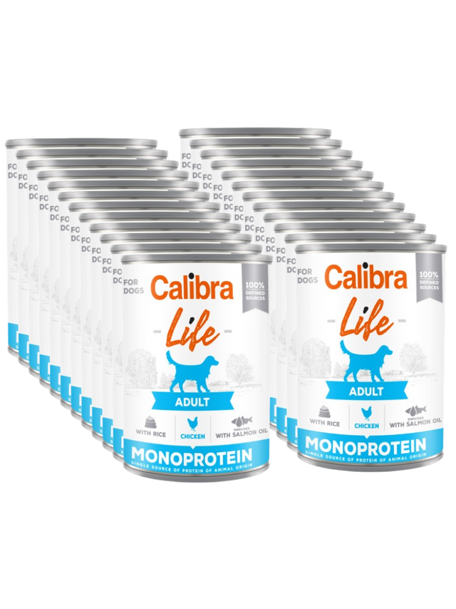 CALIBRA Dog Life Adult Chicken with rice 24x400g