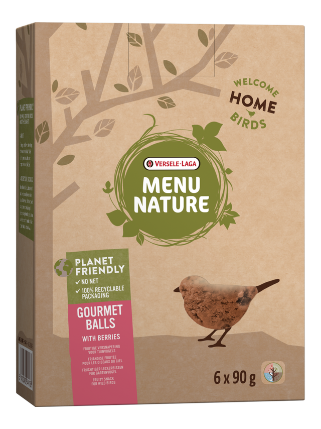 VERSELE-LAGA Menu Nature Gourmet Balls with Berries 6x90g