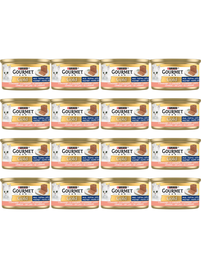 Purina Gourmet Gold mus z łososiem 48x85g