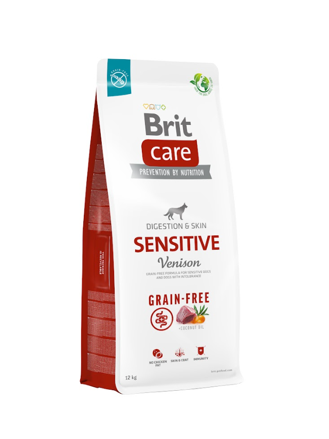 BRIT CARE Grain-free Sensitive Venison 12kg/ opakowanie uszkodzone (9537,9595,9545)!!