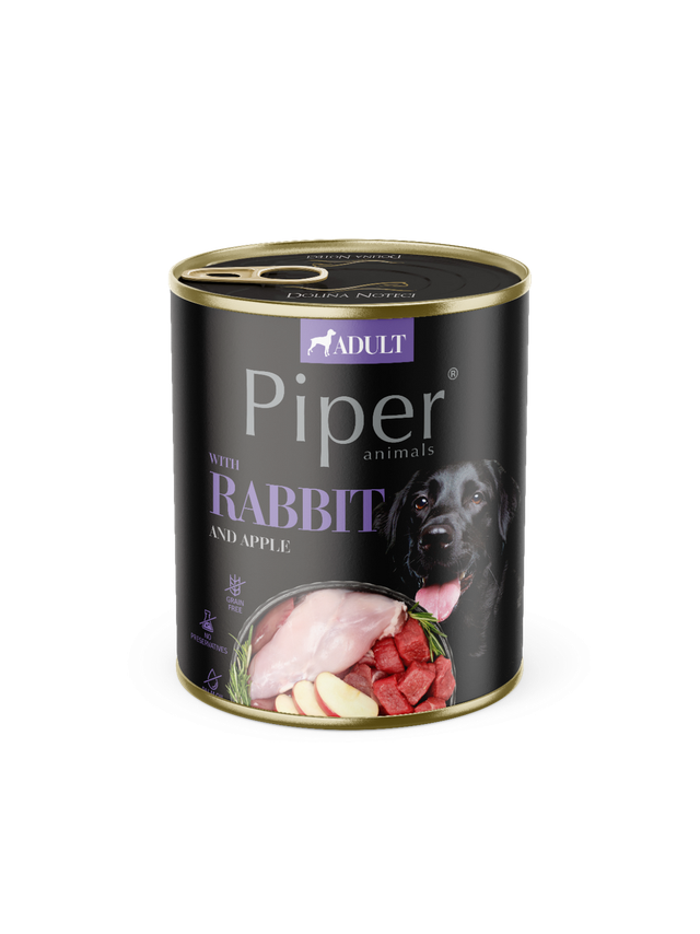 DOLINA NOTECI Piper dla psa z królikiem i jabłkiem 800g