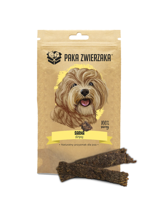 Paka Zwierzaka Stripsy SARNA 100%
