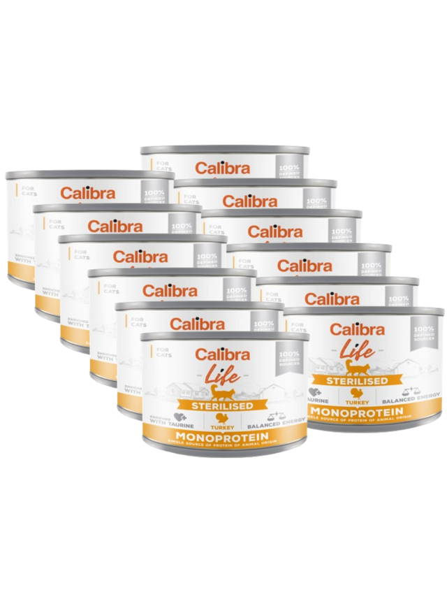 CALIBRA Cat Life Sterilised Turkey 12x200g