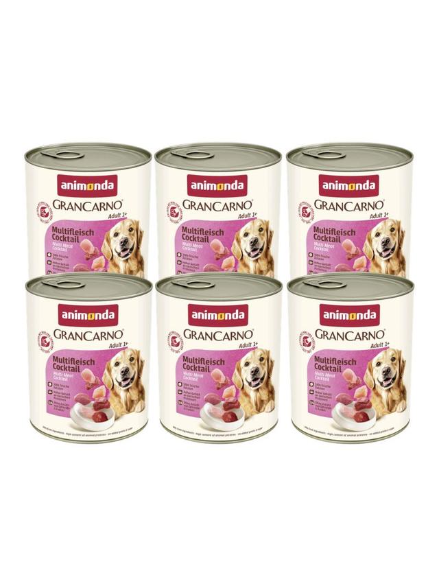 ANIMONDA GranCarno Adult Dog smak: Koktajl mięsny 6 x 800g