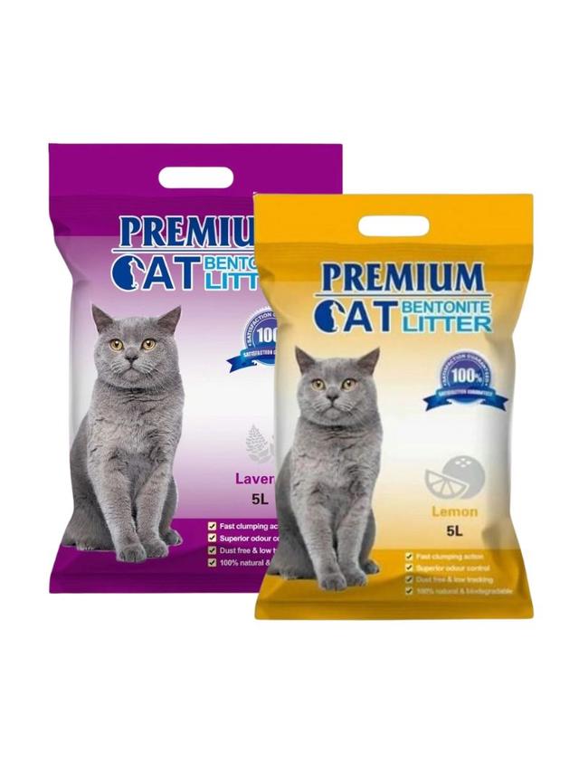 Premium Cat Żwirek Bentonitowy Zbrylający - Mix 2x5L