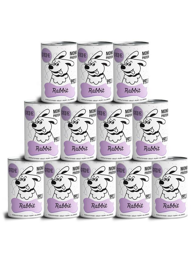 PEPE MONO PROTEIN Rabbit (królik) 12x400g