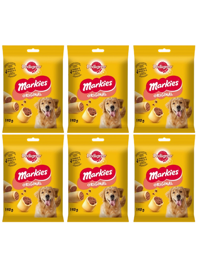 PEDIGREE Markies 6x150g - chrupiące ciasteczka dla psów
