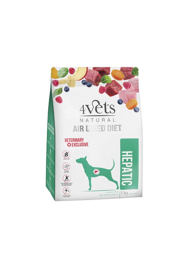 4Vets Natural Hepatic karma suszona dla psów z chorą wątrobą 1kg