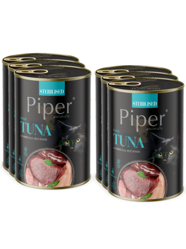 DOLINA NOTECI Piper dla kotów sterylizowanych z tuńczykiem 6x400g