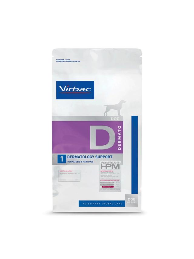 VIRBAC Dog Dermatology Dermatozy, Utrata Włosa, Zapalenia Skóry 12kg