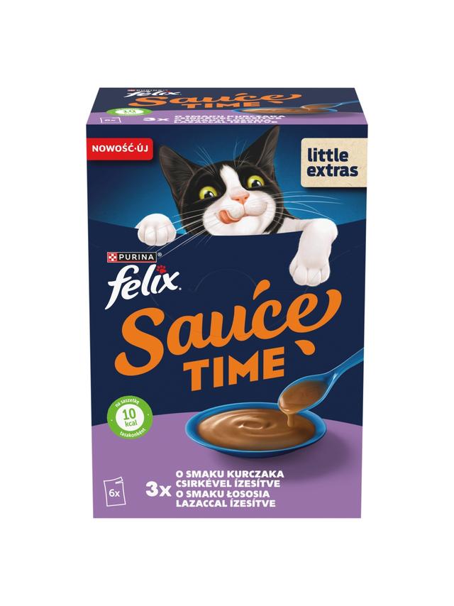 Felix Sauce Time Karma uzupełniająca dla dorosłych kotów 6 x 40 g