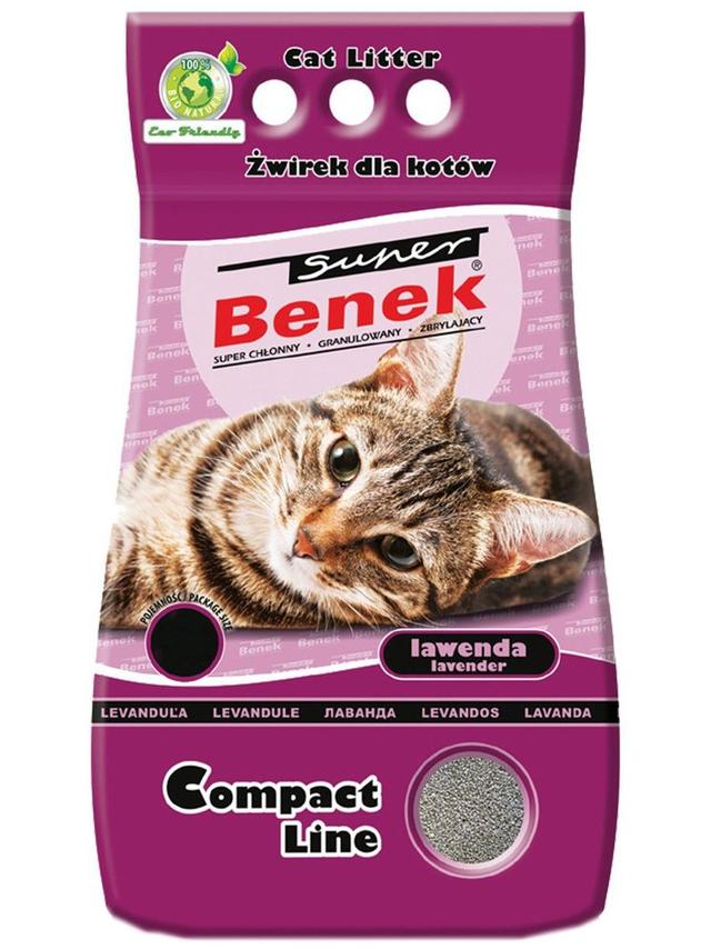 SUPER BENEK Żwirek Compact Lawenda 5l