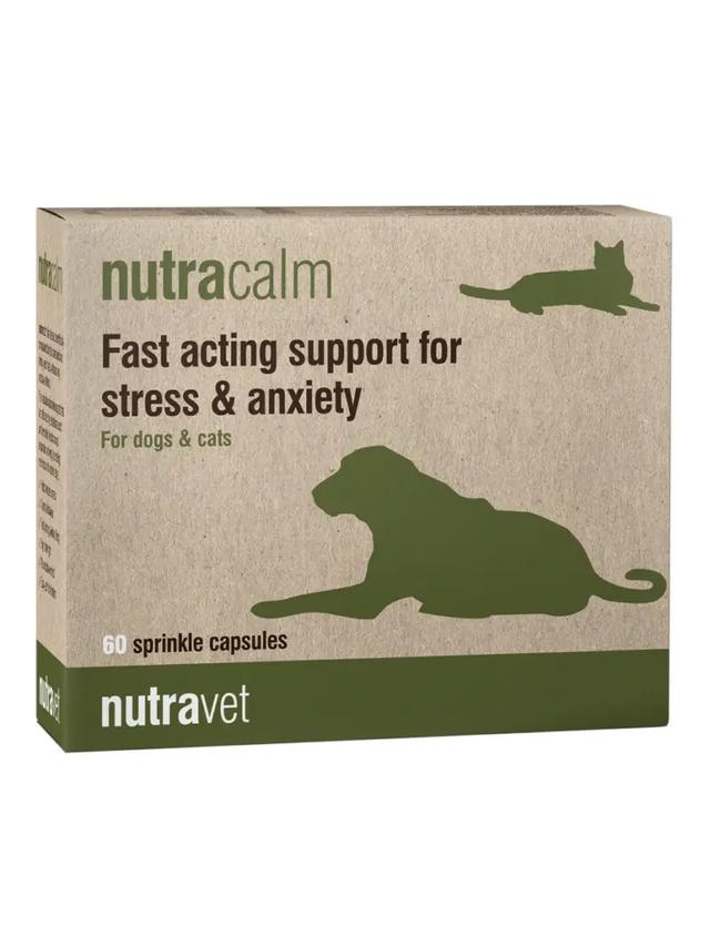 NUTRAVET Nutracalm for dogs & cats 60kaps-szybko działające wsparcie w stresie i niepokoju