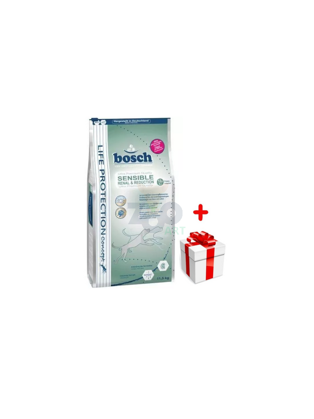 BOSCH Sensible Renal & Reduction - sucha karma dla psów dorosłych 11,5kg + niespodzianka dla psa GRATIS!