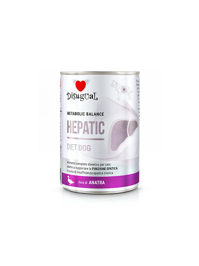 Disugual Karma mokra dla psa Weterynaryjna HEPATIC Kaczka (dorosły) 400g