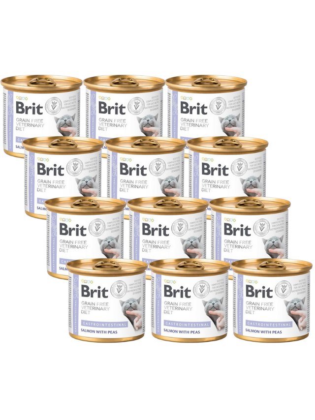 Brit gf veterinary diets cat Gastrointestinal 12x200g
