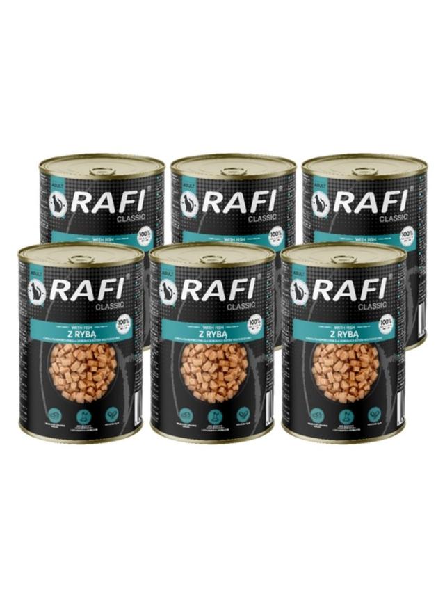 RAFI Cat Kawałki z rybą w sosie 6x415g