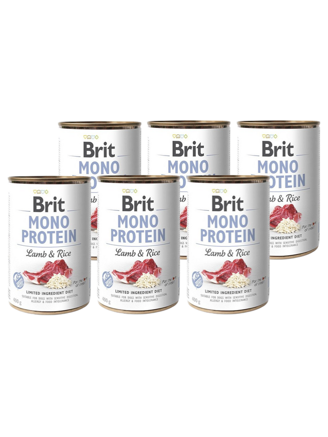 BRIT MONO PROTEIN LAMB & BROWN RICE 6x400g