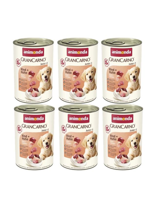 ANIMONDA GranCarno Junior smak: Wołowina + kurczak 6x400g