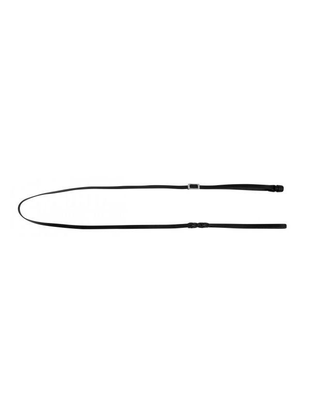 KERBL Smycz skórzana GoLeyGo Vegas, z Adapterem,czarna, 20mm x 105-165cm,M,max.60kg